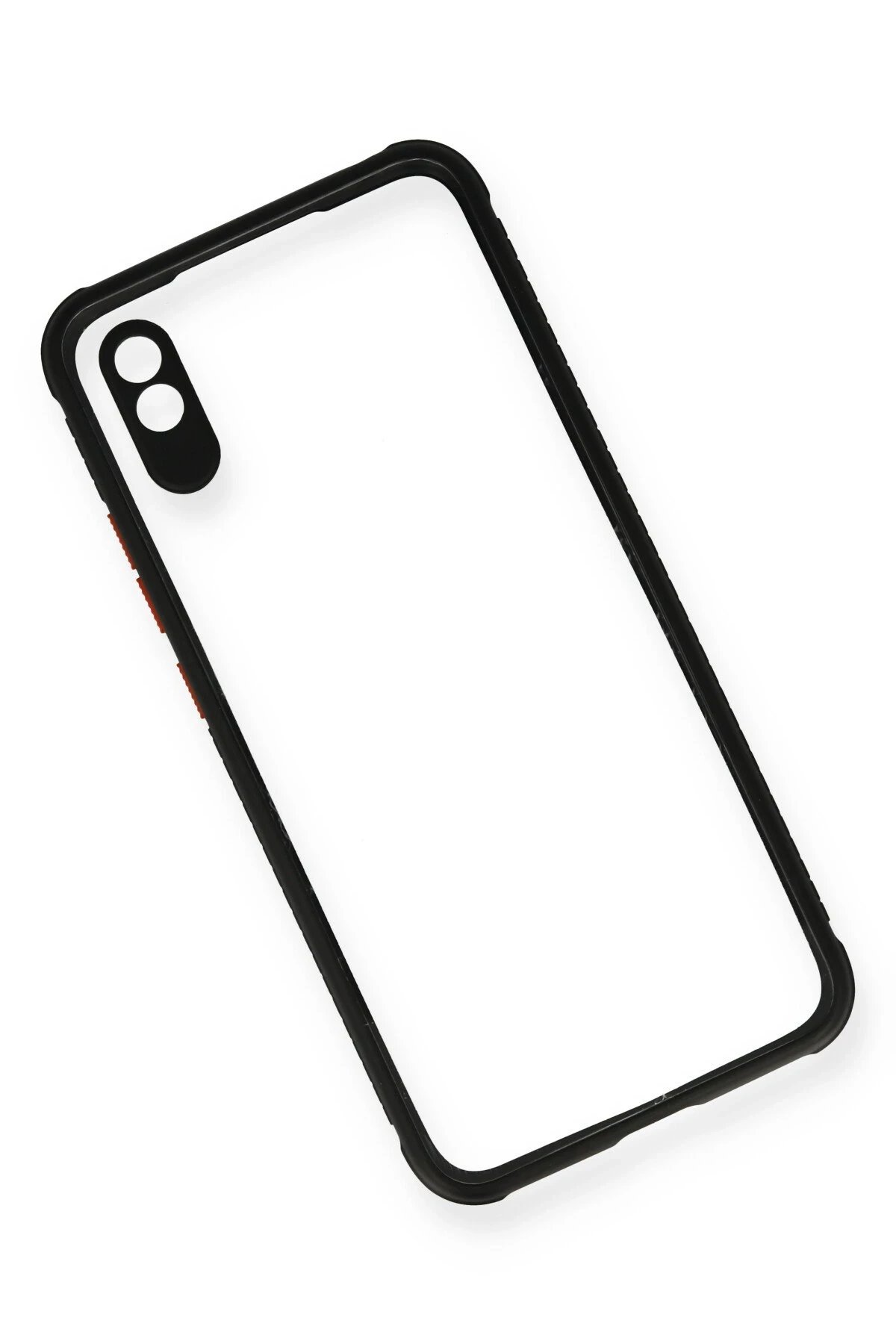 Newface Xiaomi Redmi 9A Kılıf Miami Şeffaf Silikon - Siyah