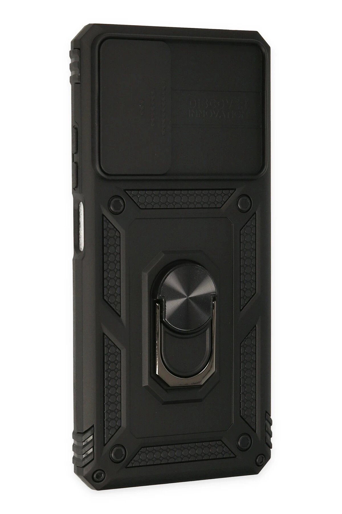 Newface Xiaomi Redmi Note 11 Pro Kılıf Pars Lens Yüzüklü Silikon - Siyah