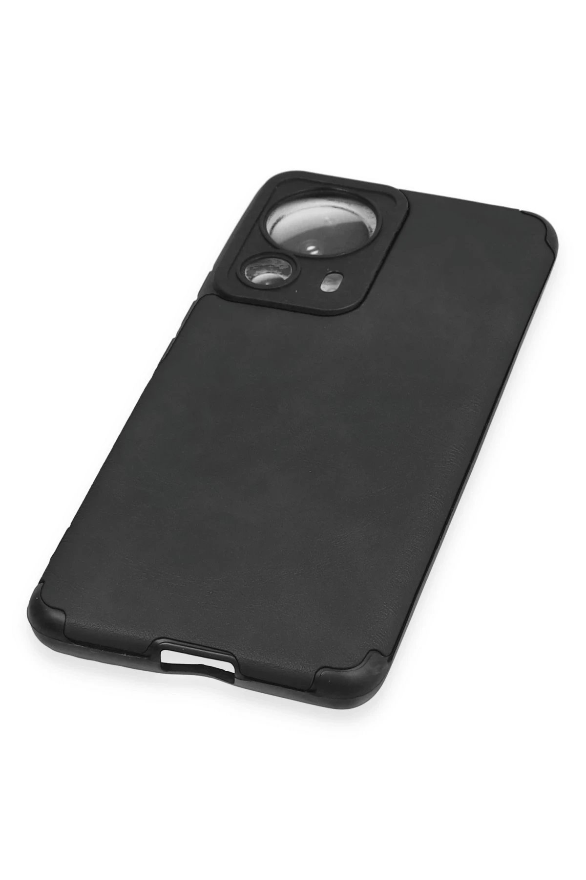 Newface Xiaomi Mi 13 Lite Kılıf Loop Deri Silikon - Siyah