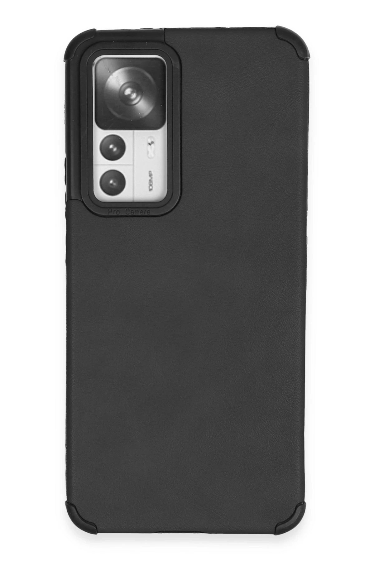 Newface Xiaomi Mi 12T Kılıf Loop Deri Silikon - Siyah