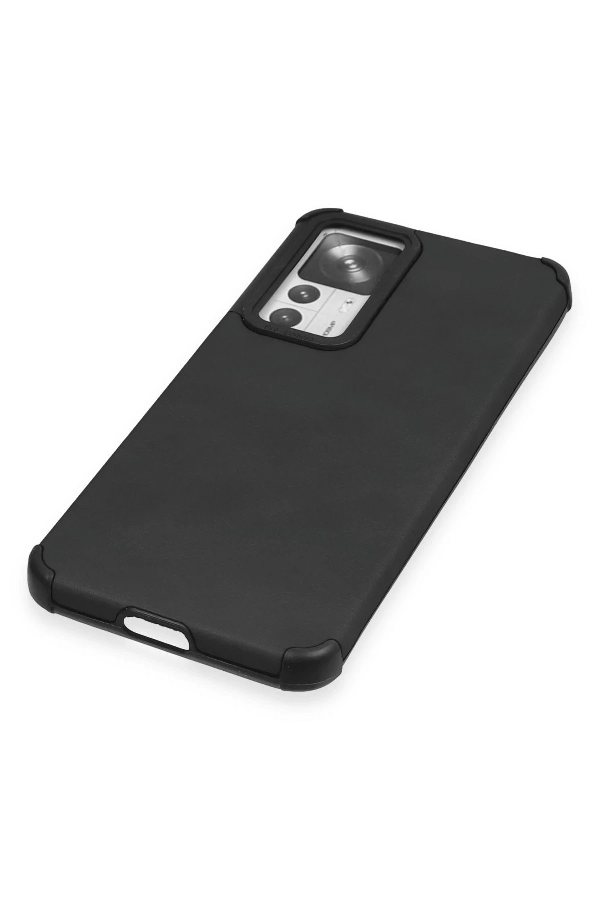 Newface Xiaomi Mi 12T Kılıf Loop Deri Silikon - Siyah