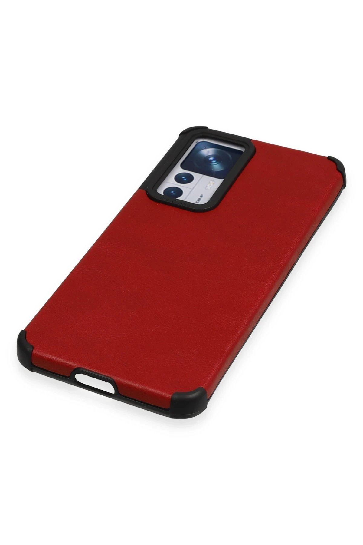 Newface Xiaomi Mi 12T Kılıf Loop Deri Silikon - Kırmızı