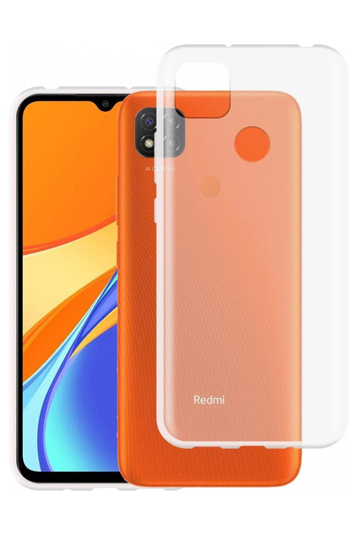 Newface Xiaomi Redmi 9C Kılıf Lüx Şeffaf Silikon