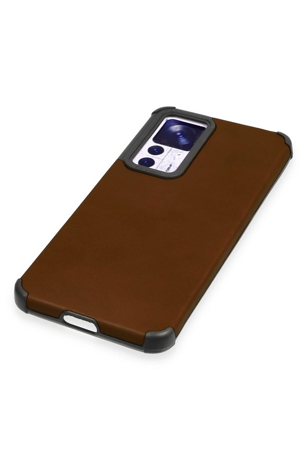 Newface Xiaomi Mi 12T Kılıf Loop Deri Silikon - Kahverengi