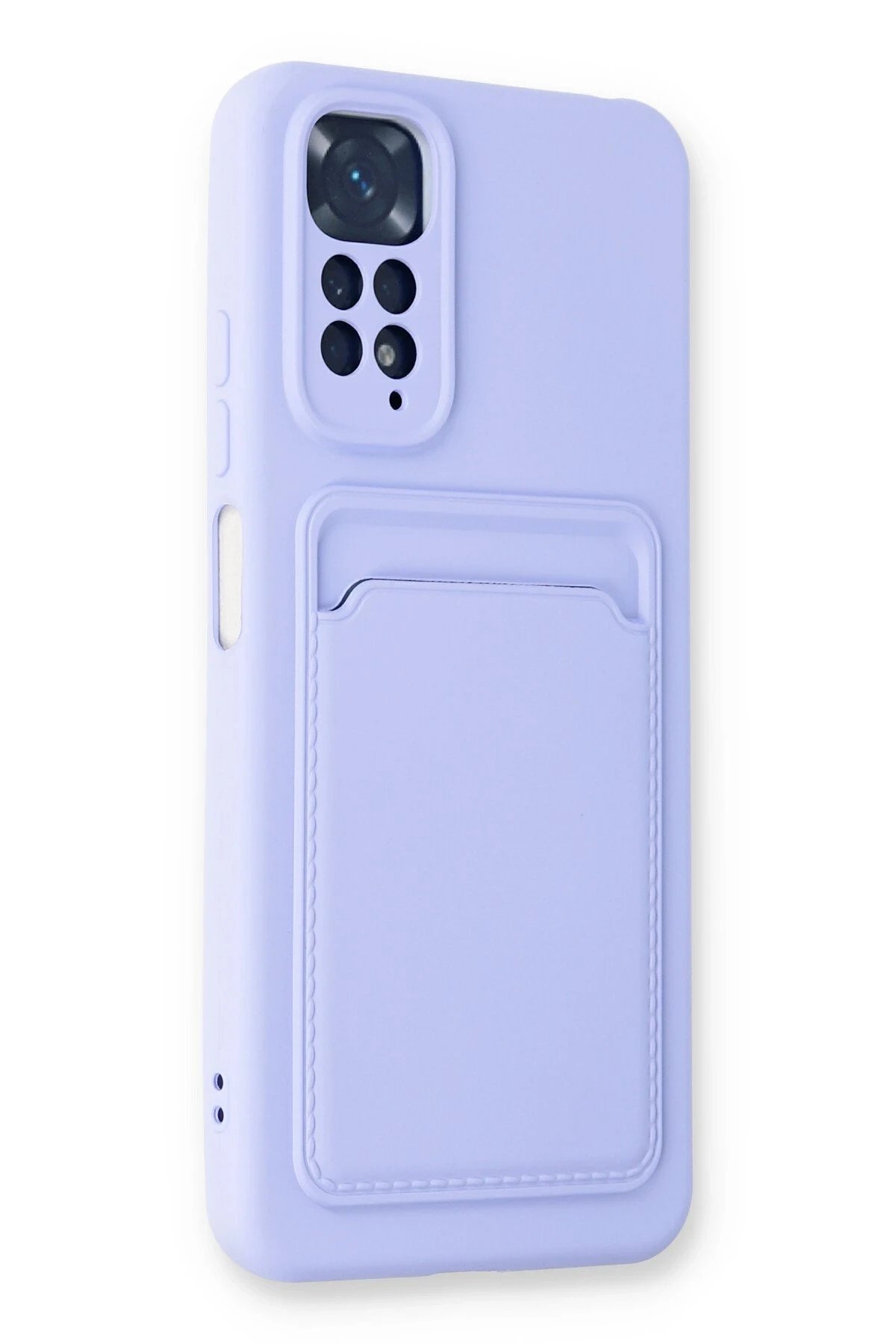 Newface Xiaomi Redmi Note 11S Kılıf Kelvin Kartvizitli Silikon - Lila