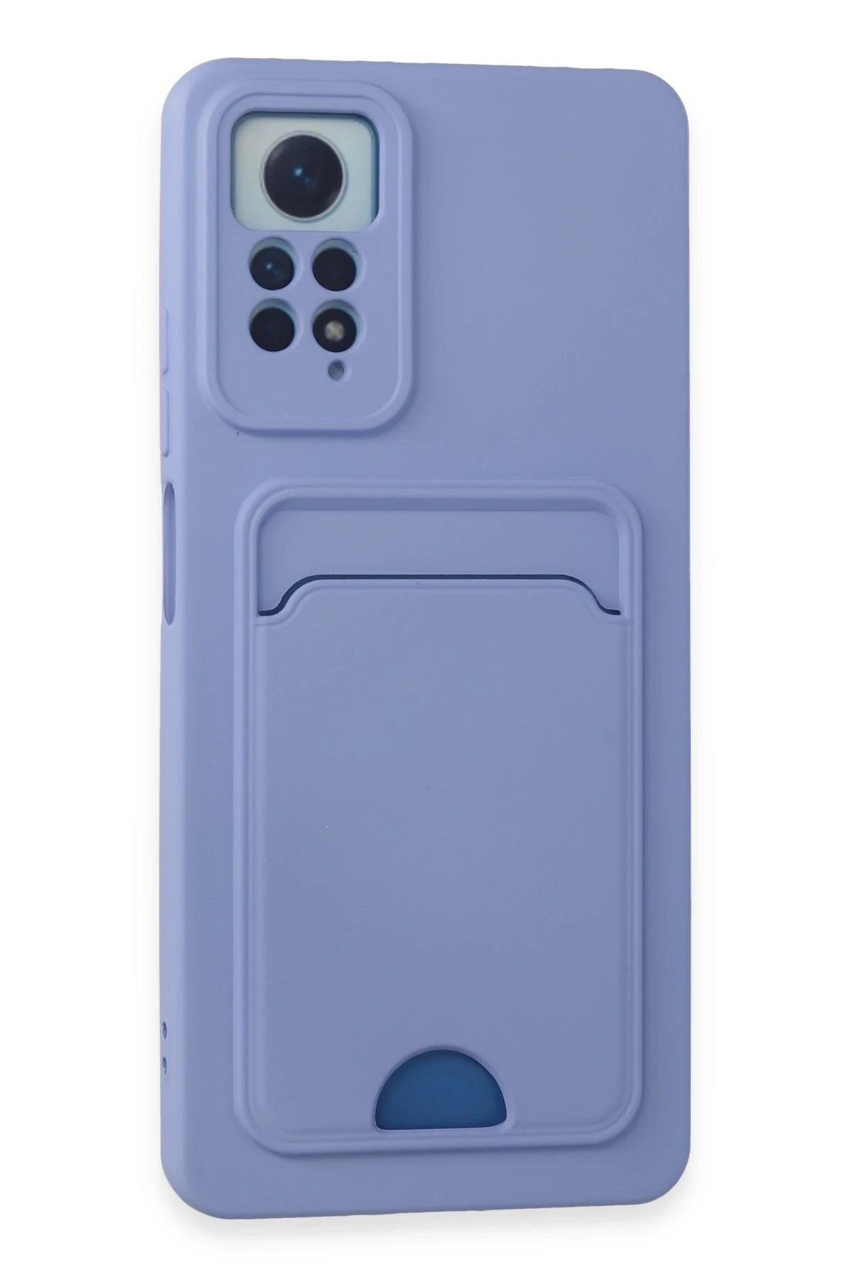 Newface Xiaomi Redmi Note 11 Pro Kılıf Kelvin Kartvizitli Silikon - Lila