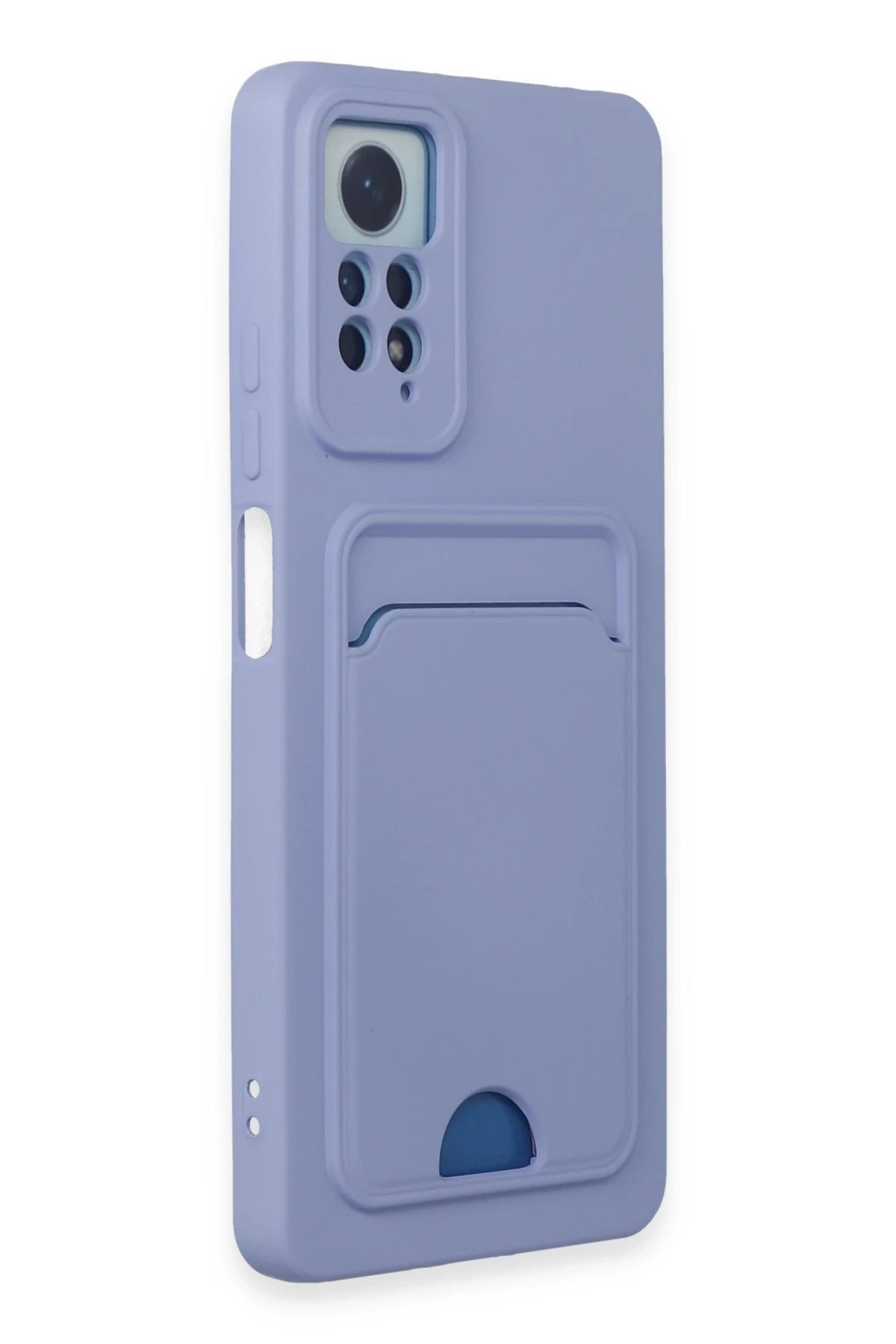 Newface Xiaomi Redmi Note 11 Pro Kılıf Kelvin Kartvizitli Silikon - Lila