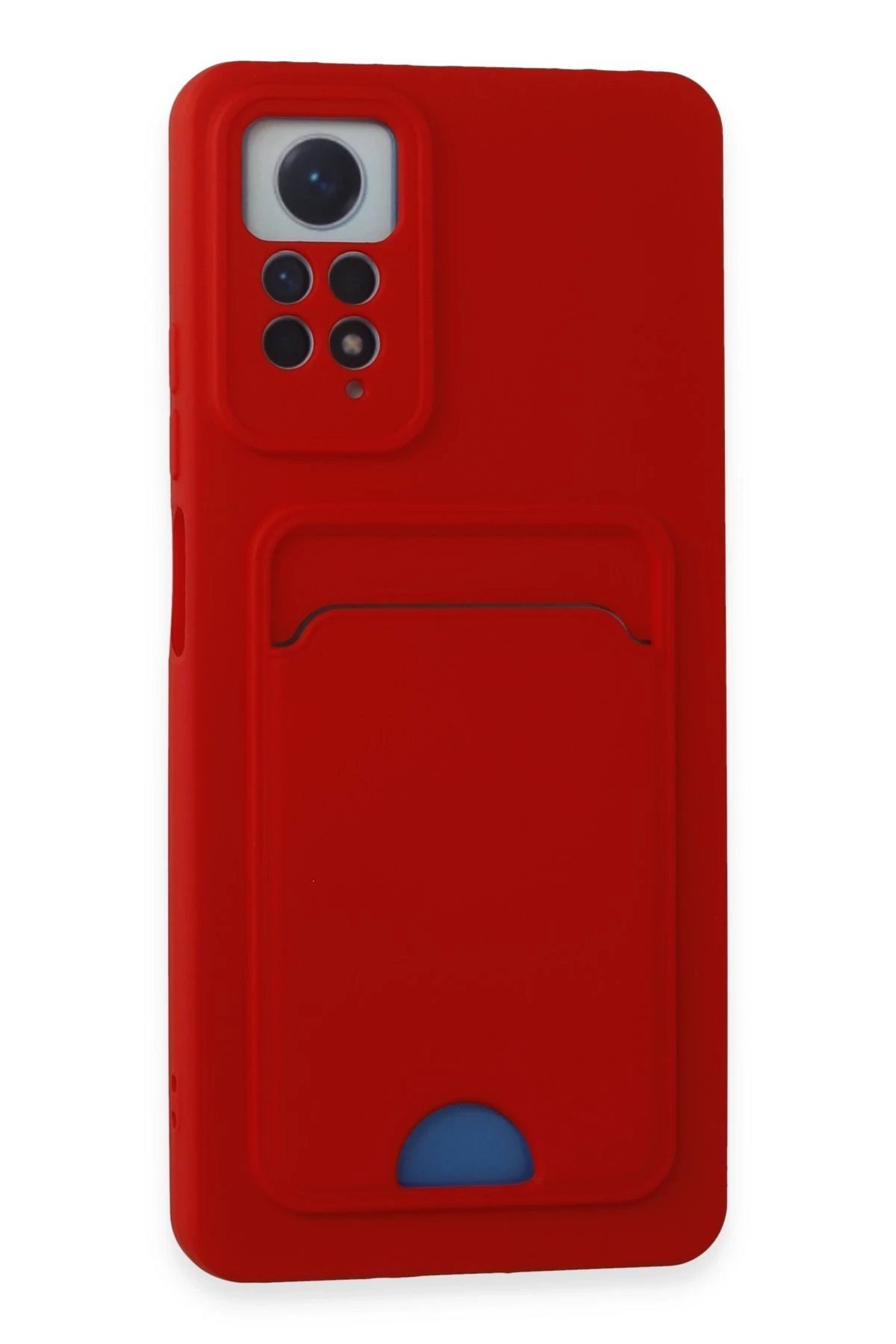 Newface Xiaomi Redmi Note 11 Pro Kılıf Kelvin Kartvizitli Silikon - Kırmızı