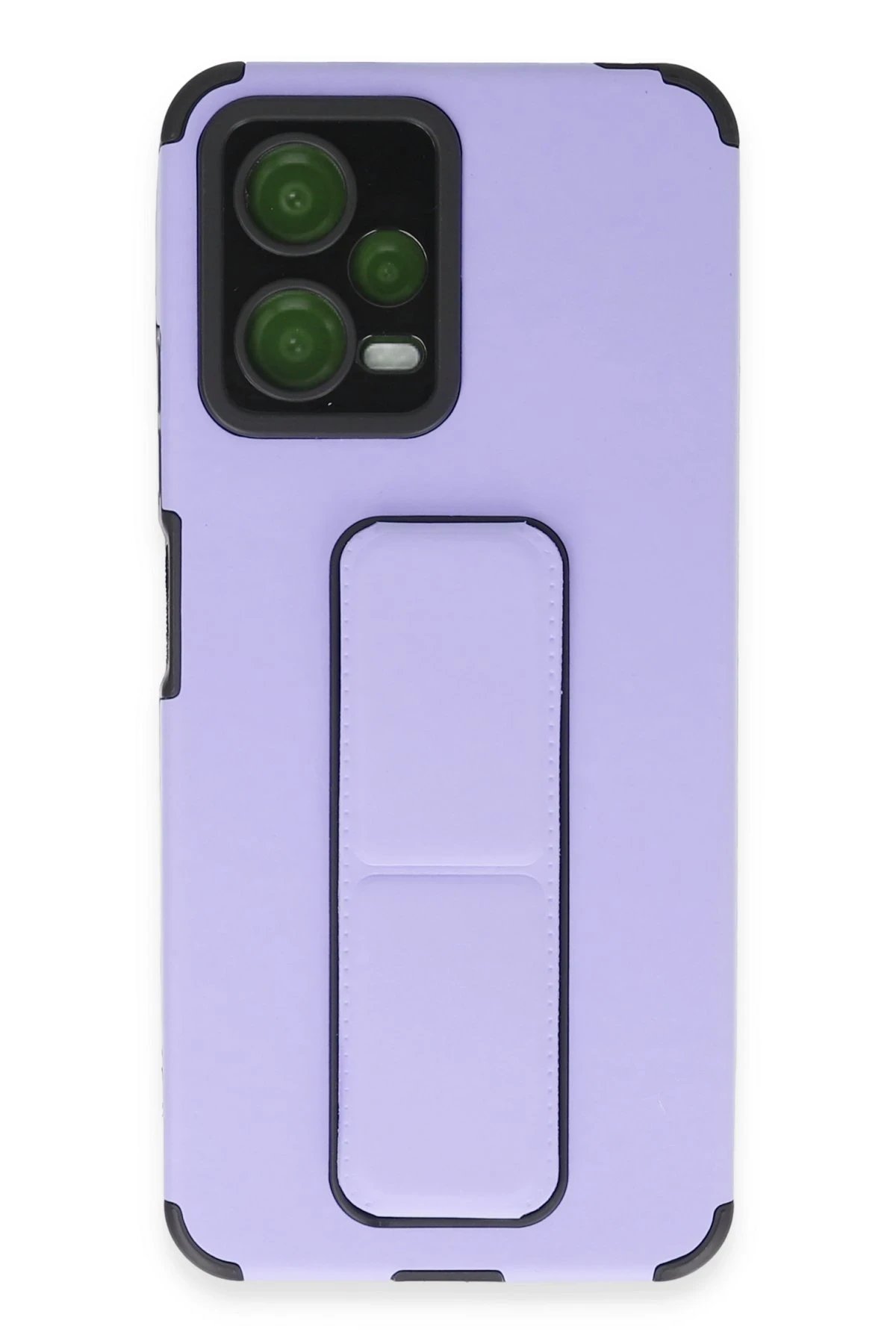 Newface Xiaomi Poco X5 5G Kılıf Mega Standlı Silikon - Lila