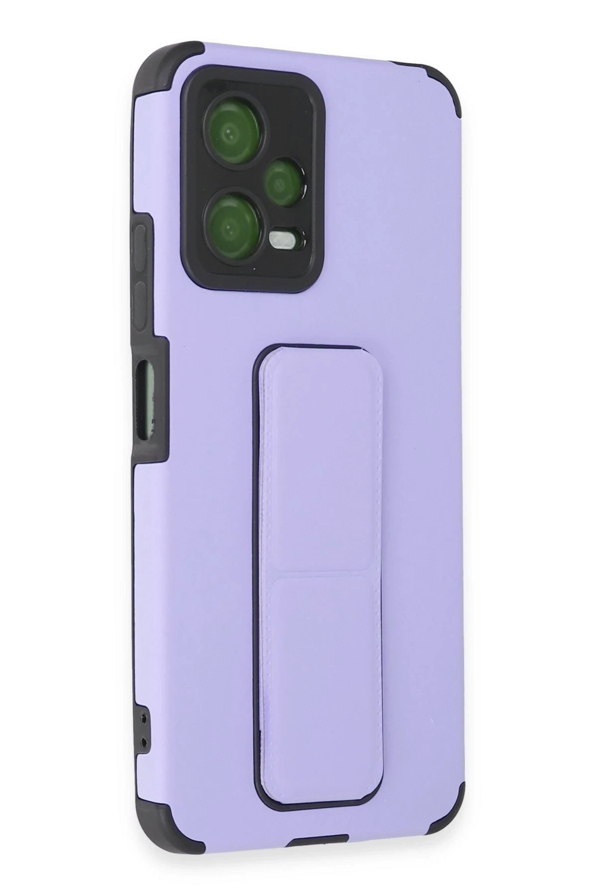 Newface Xiaomi Poco X5 5G Kılıf Mega Standlı Silikon - Lila