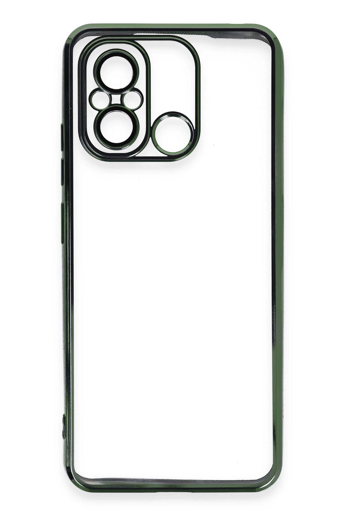 Newface Xiaomi Redmi 12C Kılıf Razer Lensli Silikon - Yeşil