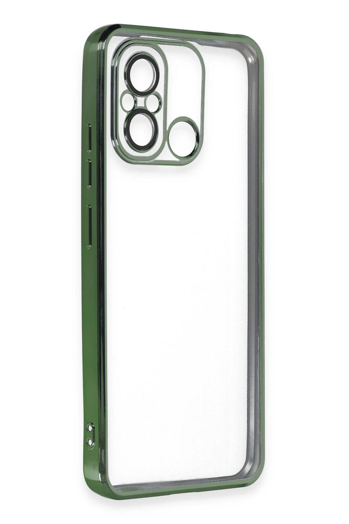 Newface Xiaomi Redmi 12C Kılıf Razer Lensli Silikon - Yeşil