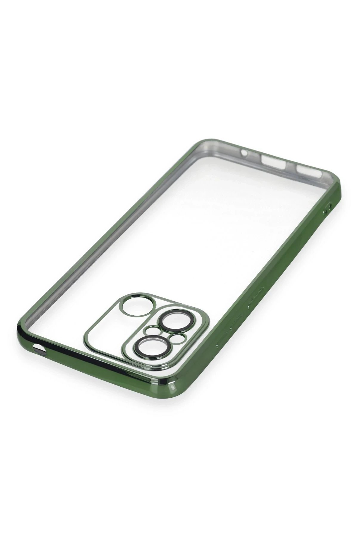 Newface Xiaomi Redmi 12C Kılıf Razer Lensli Silikon - Yeşil