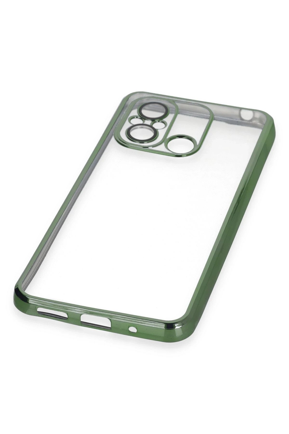 Newface Xiaomi Redmi 12C Kılıf Razer Lensli Silikon - Yeşil