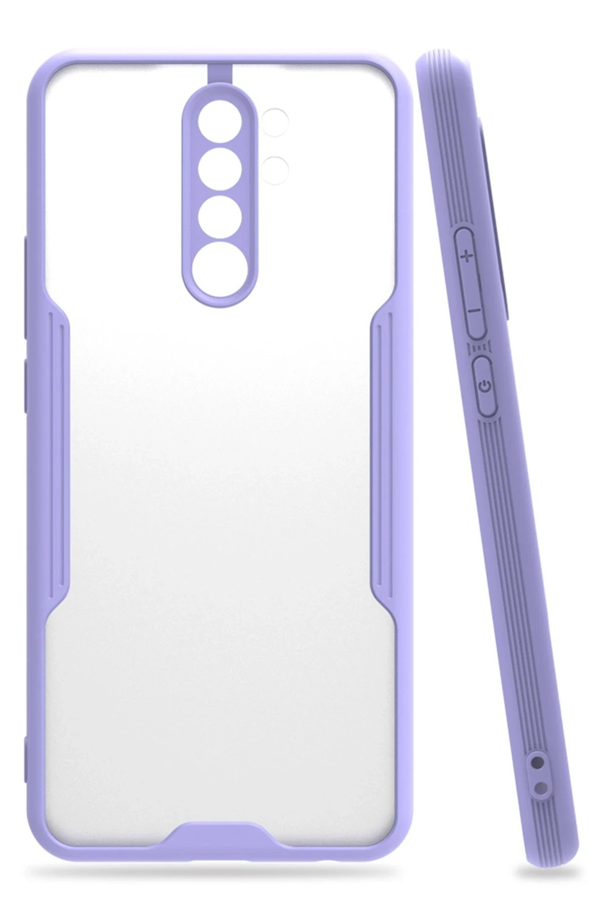 Newface Xiaomi Redmi 9 Kılıf Platin Silikon - Lila