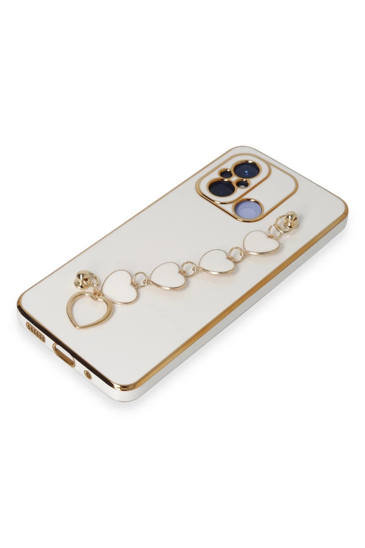 Newface Xiaomi Redmi 12C Kılıf Esila Silikon - Beyaz