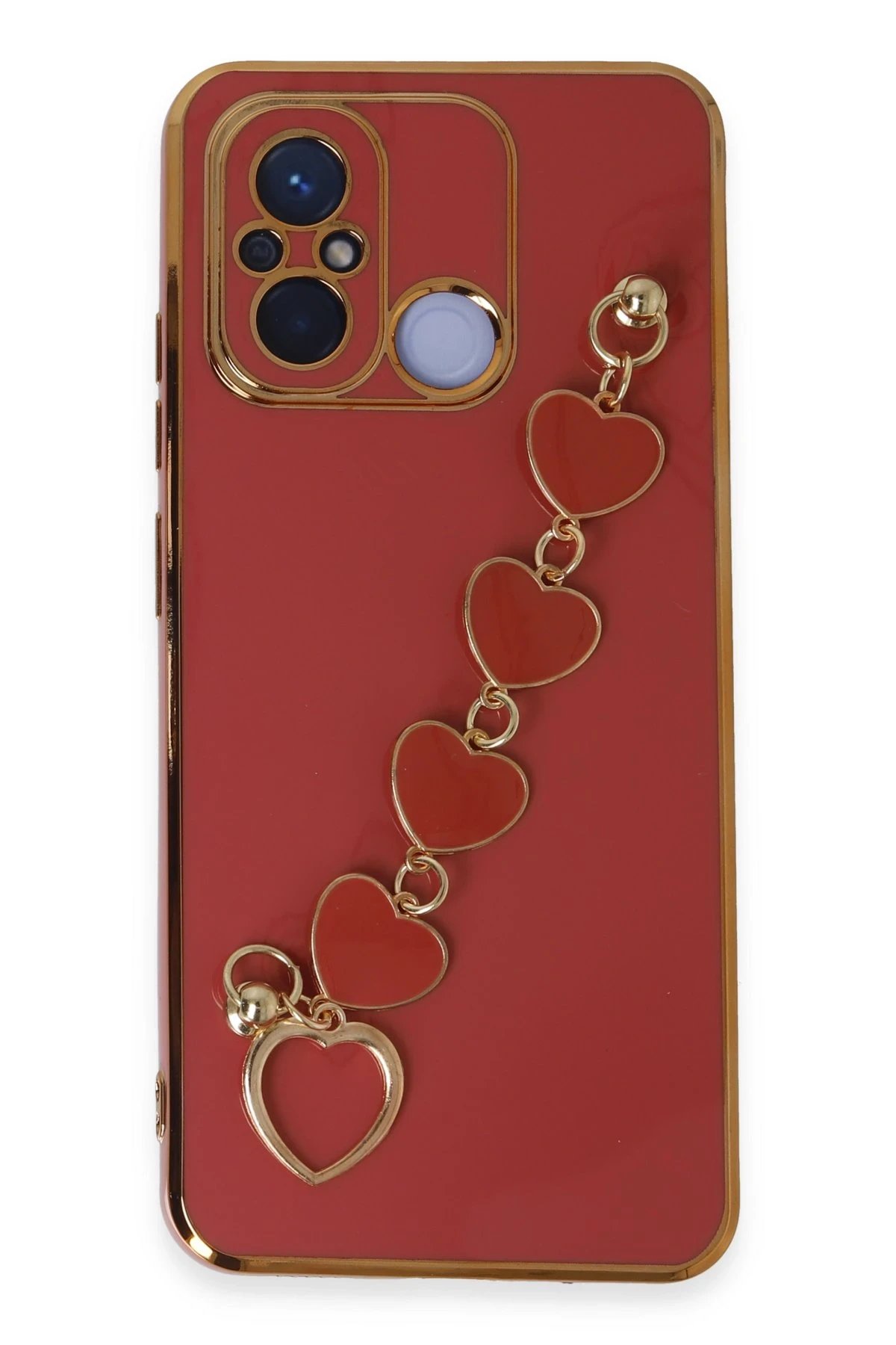 Newface Xiaomi Redmi 12C Kılıf Esila Silikon - Kırmızı