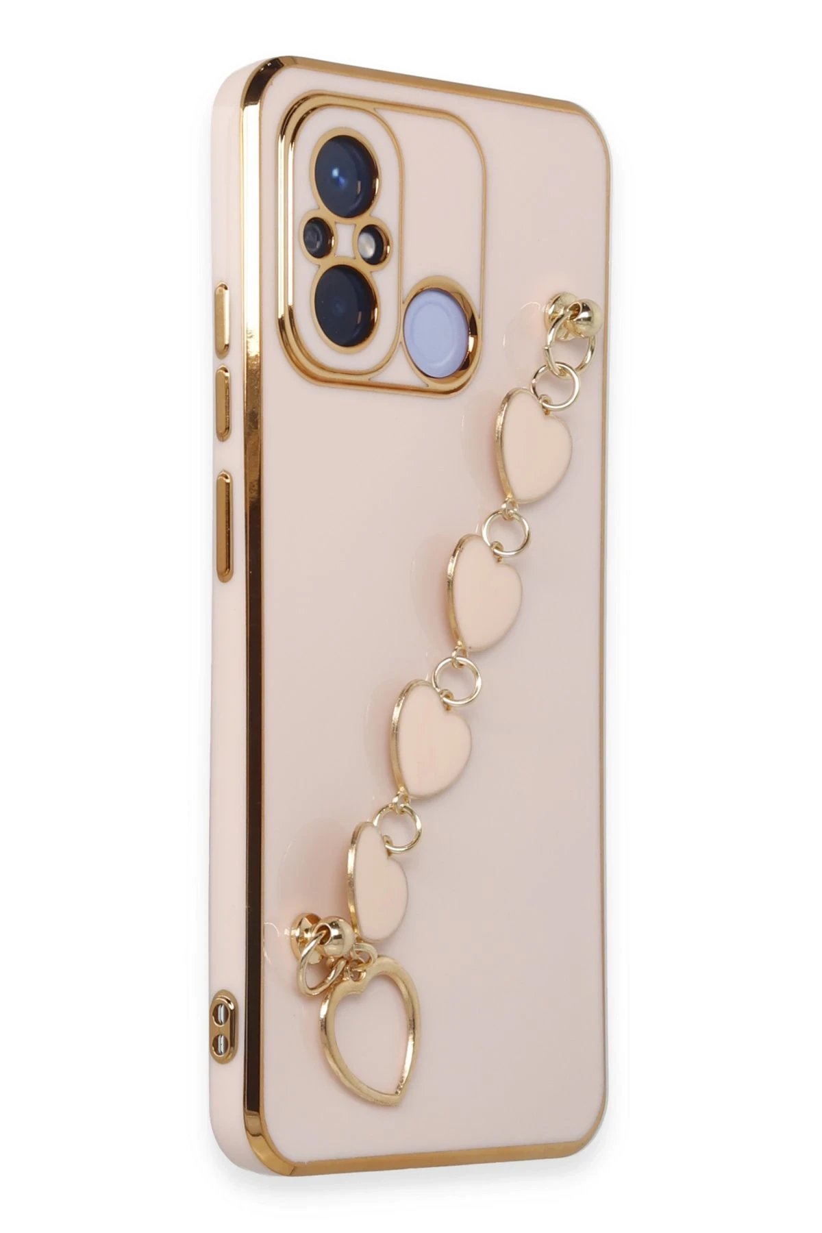 Newface Xiaomi Redmi 12C Kılıf Esila Silikon - Pudra