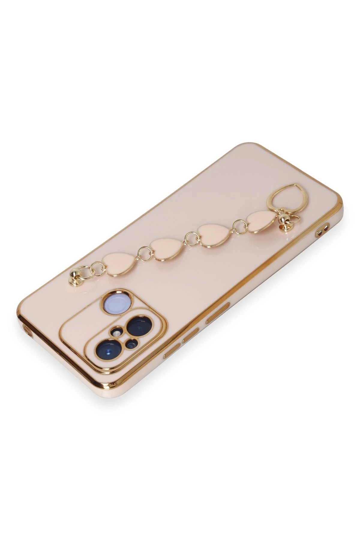 Newface Xiaomi Redmi 12C Kılıf Esila Silikon - Pudra