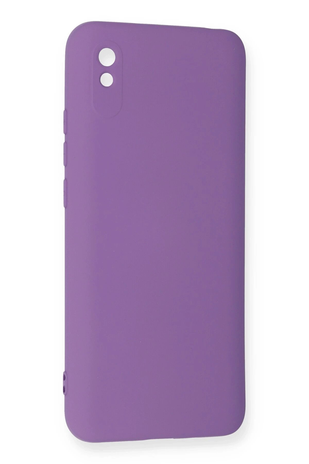 Newface Xiaomi Redmi 9A Kılıf Nano içi Kadife Silikon - Mor