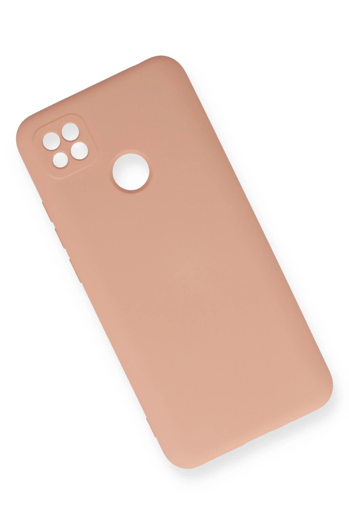 Newface Xiaomi Redmi 9C Kılıf Nano içi Kadife Silikon - Pudra