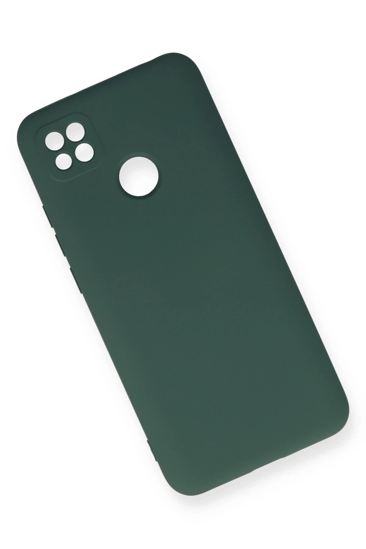 Newface Xiaomi Redmi 9C Kılıf Nano içi Kadife Silikon - Koyu Yeşil