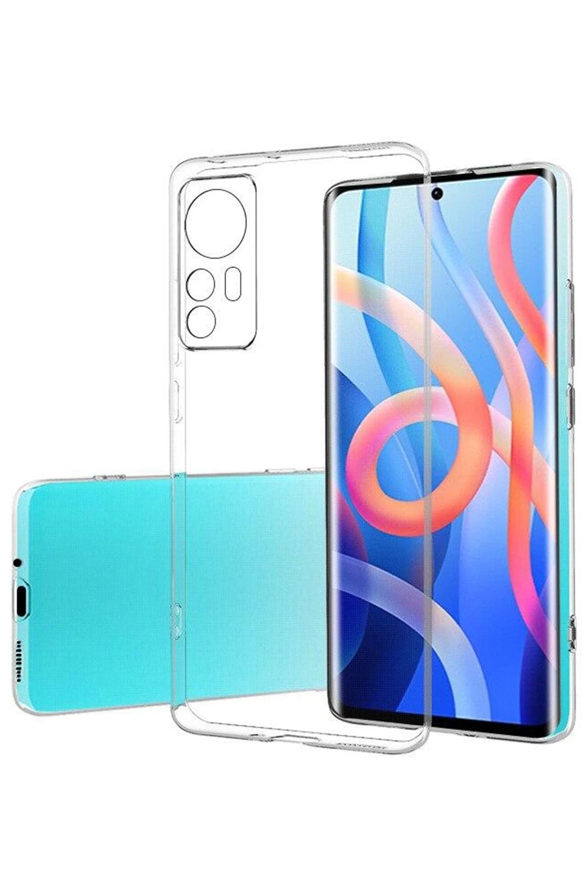 Newface Xiaomi Mi 12 Kılıf Lüx Şeffaf Silikon