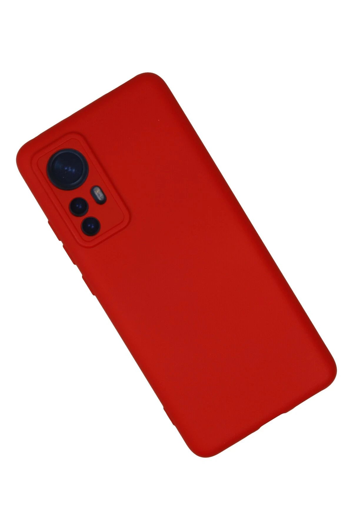 Newface Xiaomi Mi 12 Kılıf Nano içi Kadife Silikon - Kırmızı