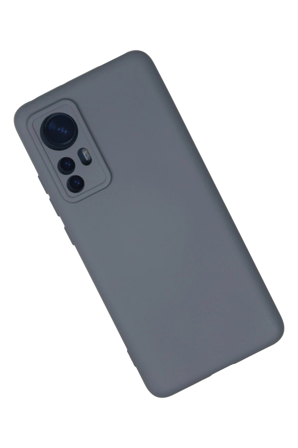 Newface Xiaomi Mi 12 Kılıf Nano içi Kadife Silikon - Gri