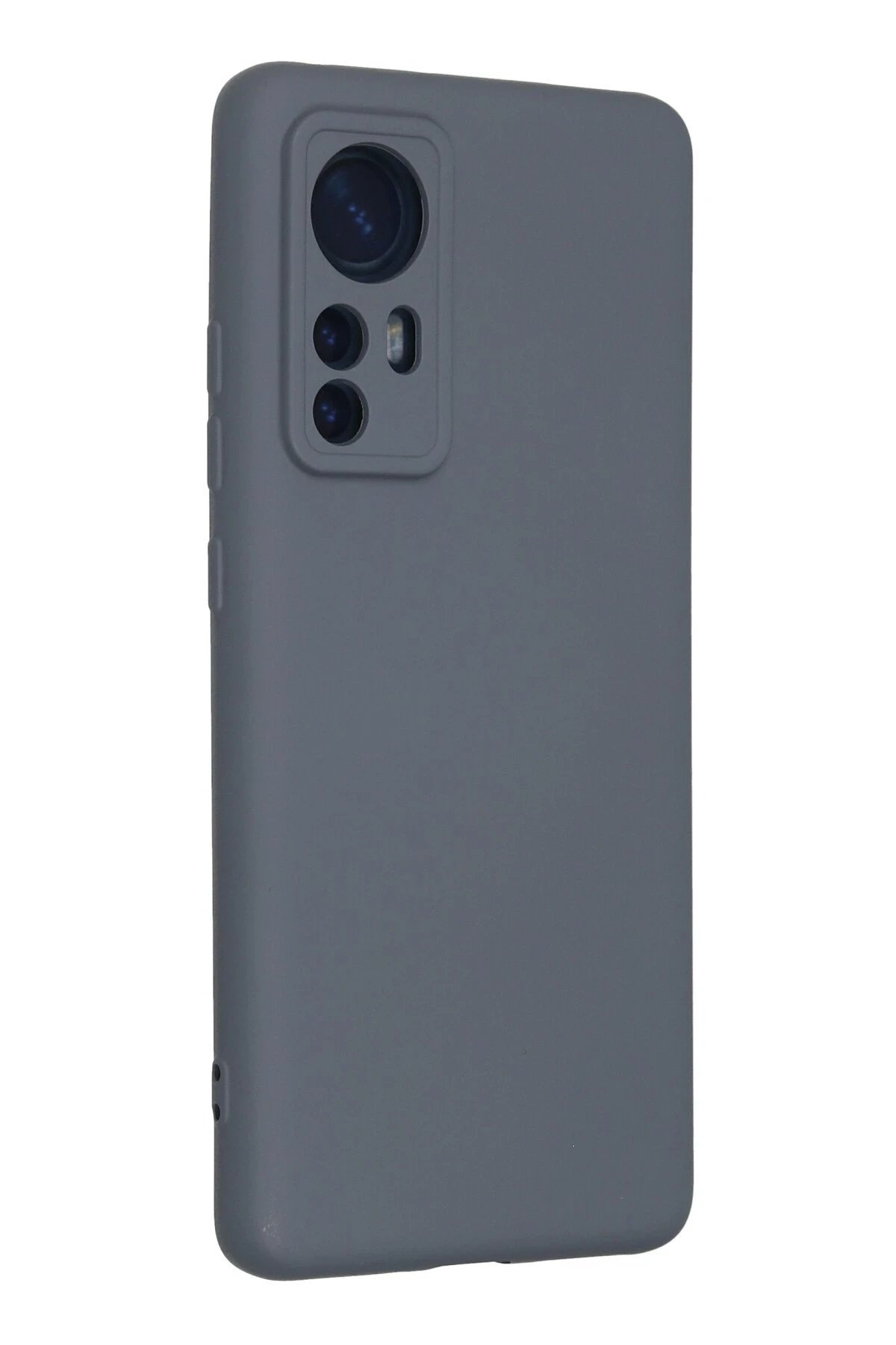 Newface Xiaomi Mi 12 Kılıf Nano içi Kadife Silikon - Gri