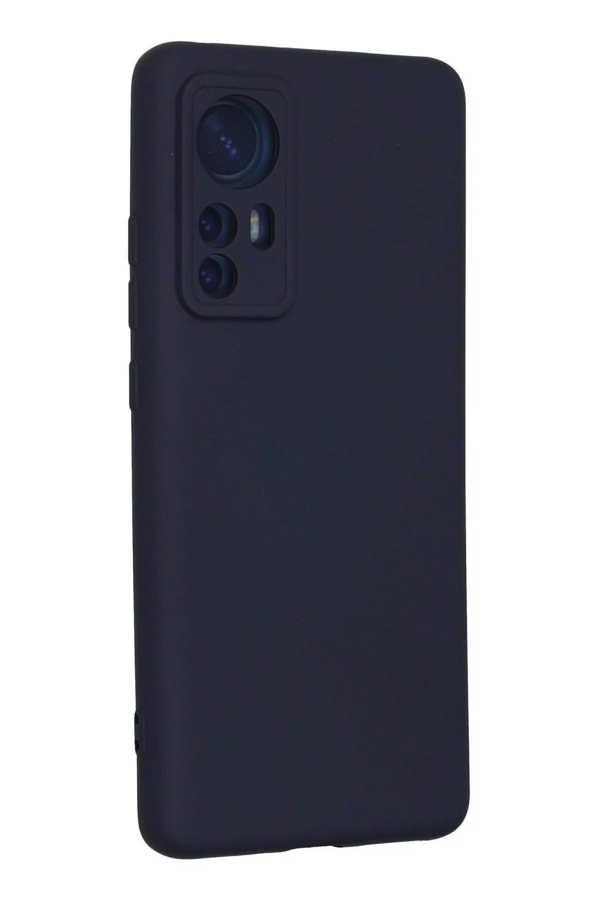 Newface Xiaomi Mi 12 Kılıf Nano içi Kadife Silikon - Lacivert