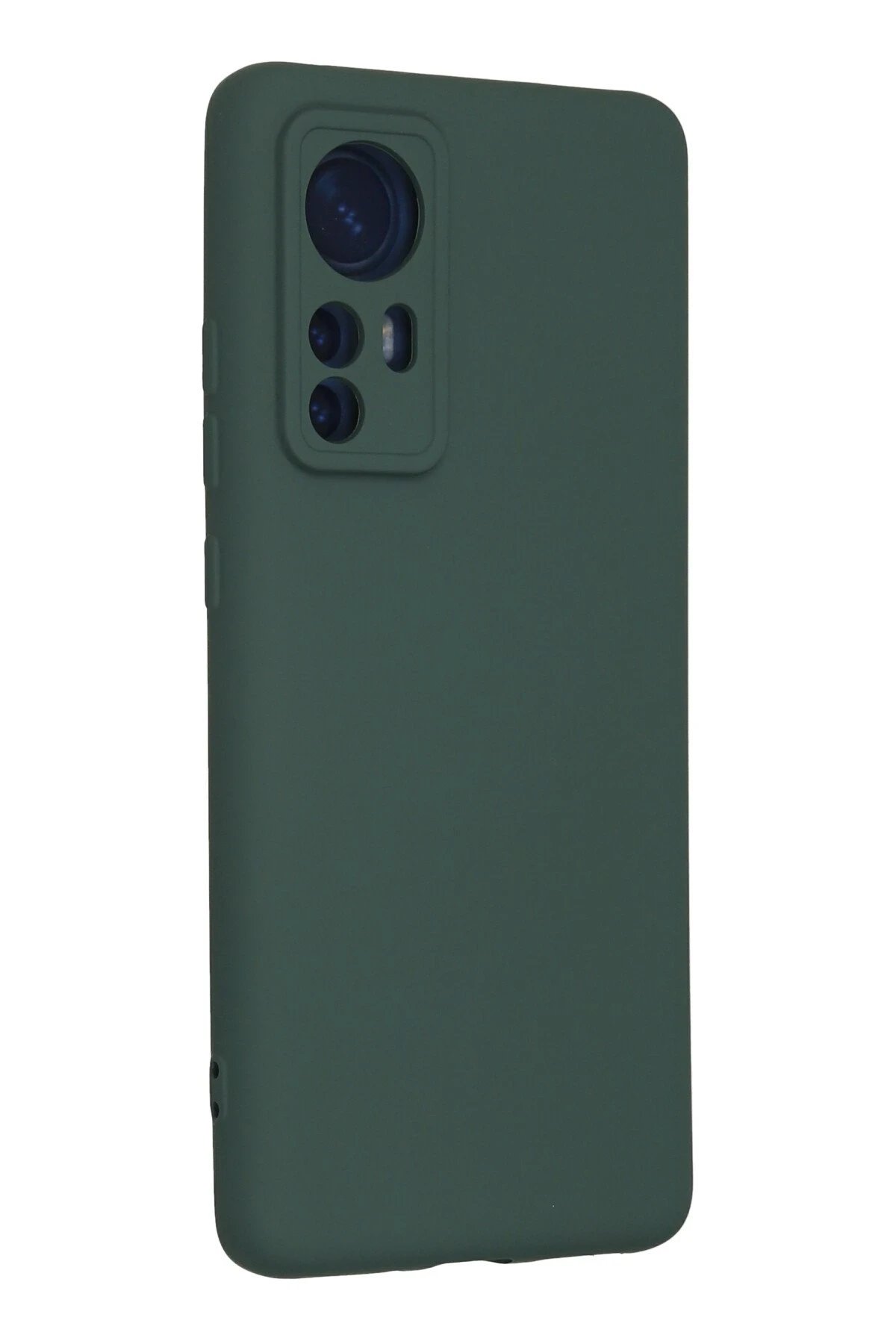 Newface Xiaomi Mi 12 Kılıf Nano içi Kadife Silikon - Koyu Yeşil