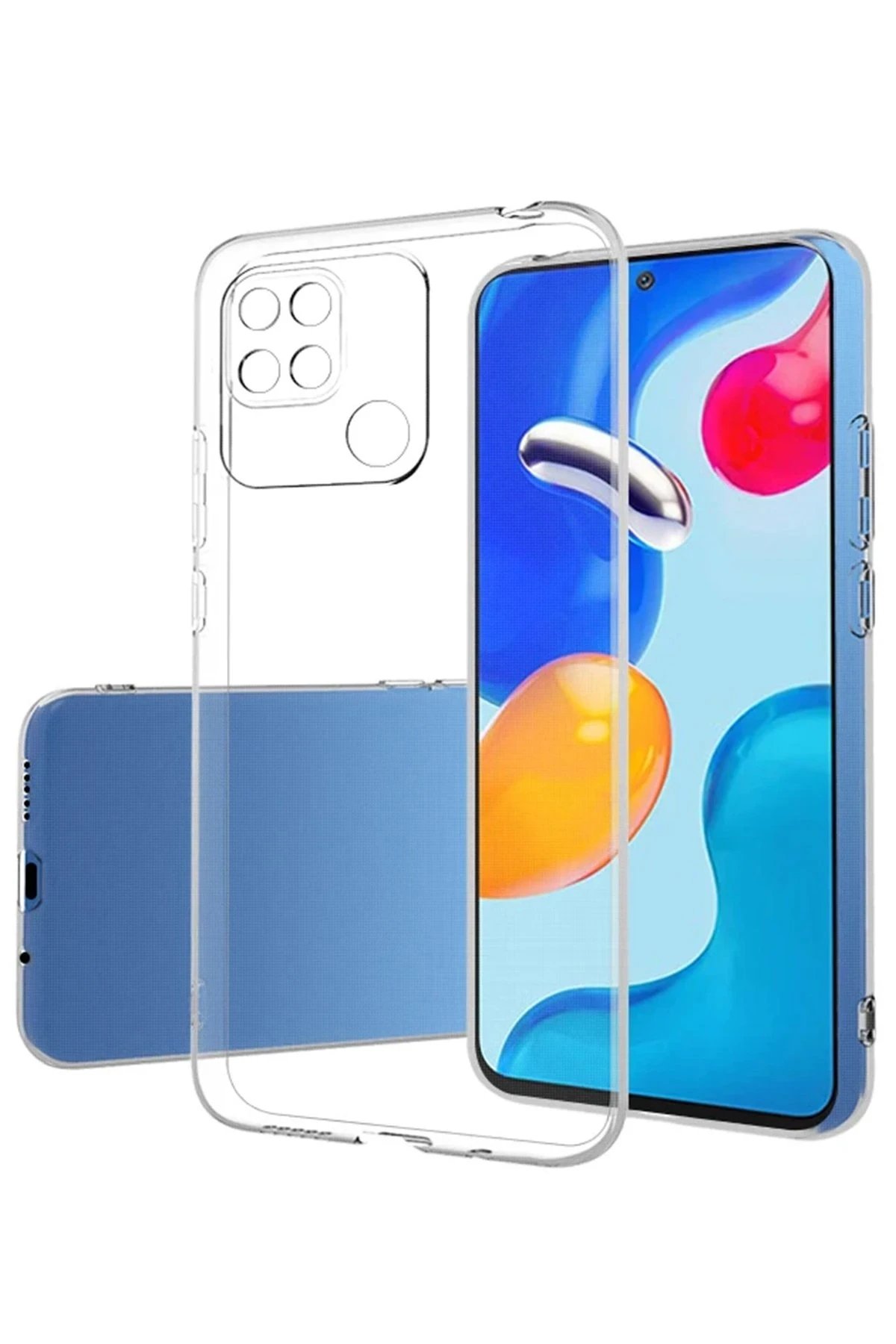 Newface Xiaomi Redmi 10C Kılıf Lüx Şeffaf Silikon