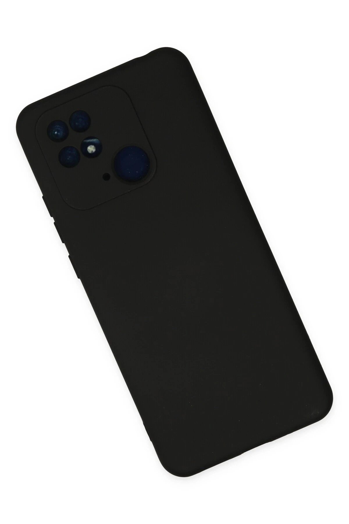 Newface Xiaomi Redmi 10C Kılıf Nano içi Kadife Silikon - Siyah