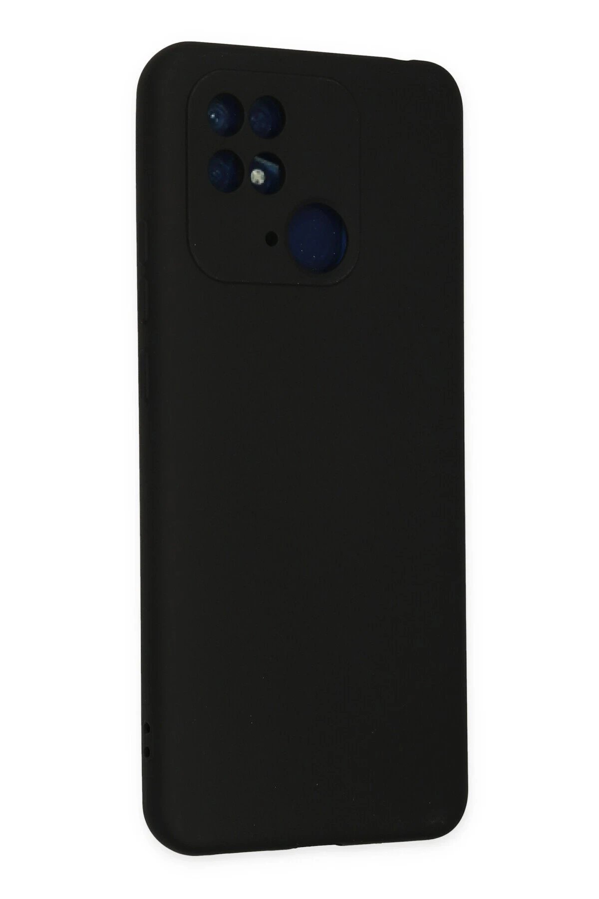 Newface Xiaomi Redmi 10C Kılıf Nano içi Kadife Silikon - Siyah