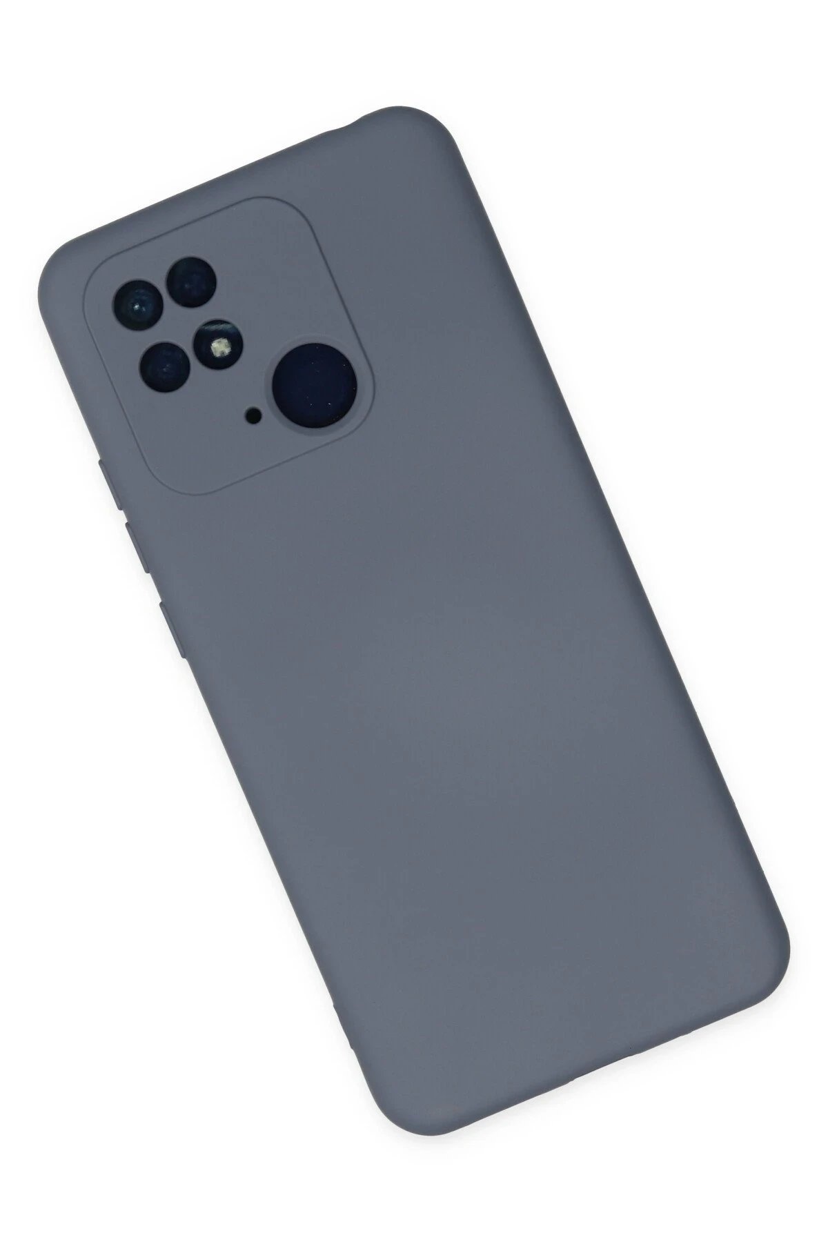 Newface Xiaomi Redmi 10C Kılıf Nano içi Kadife Silikon - Gri