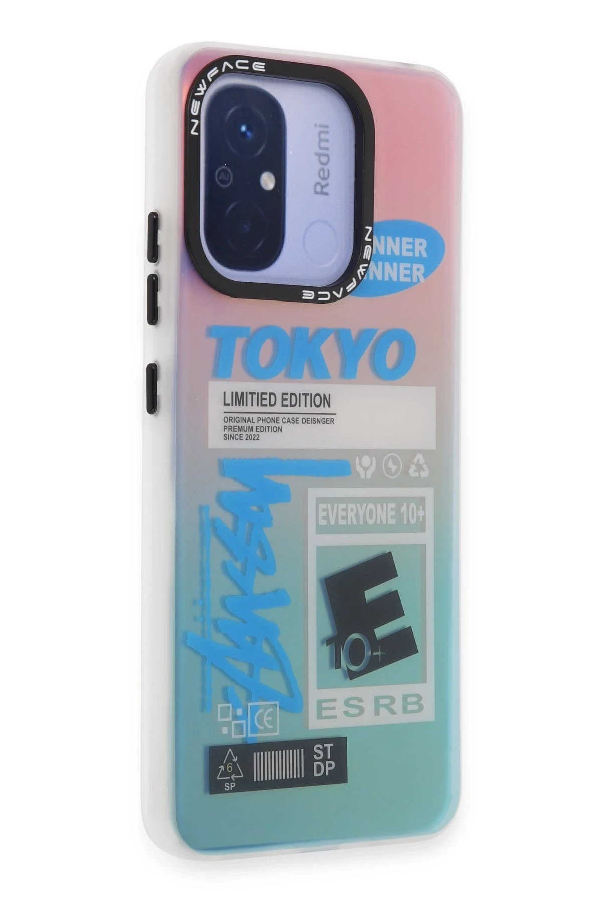 Newface Xiaomi Redmi 12C Kılıf Estoril Desenli Kapak - Estoril - 1