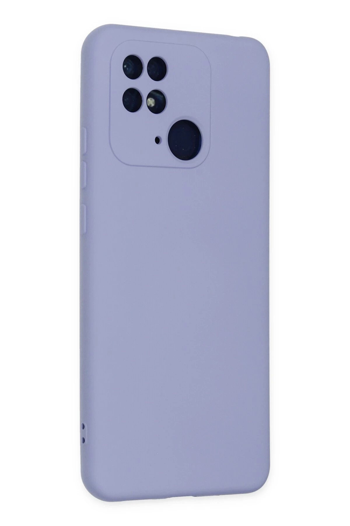 Newface Xiaomi Redmi 10C Kılıf Nano içi Kadife Silikon - Lila