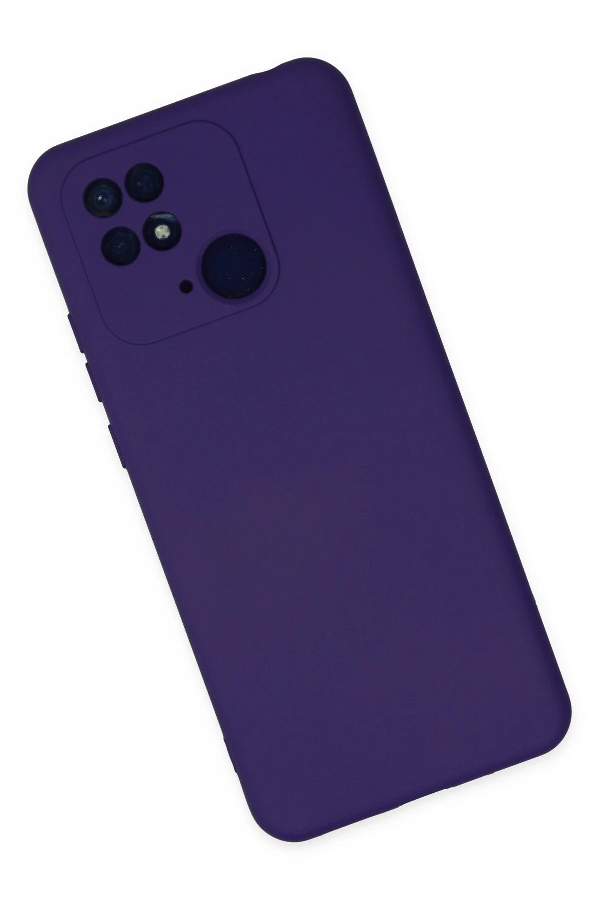 Newface Xiaomi Redmi 10C Kılıf Nano içi Kadife Silikon - Mor