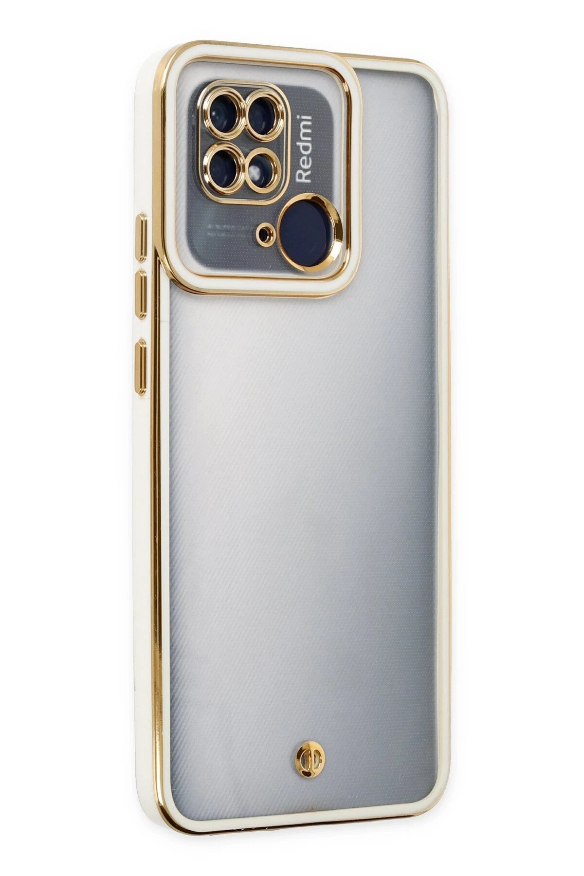 Newface Xiaomi Redmi 10C Kılıf Liva Lens Silikon - Beyaz