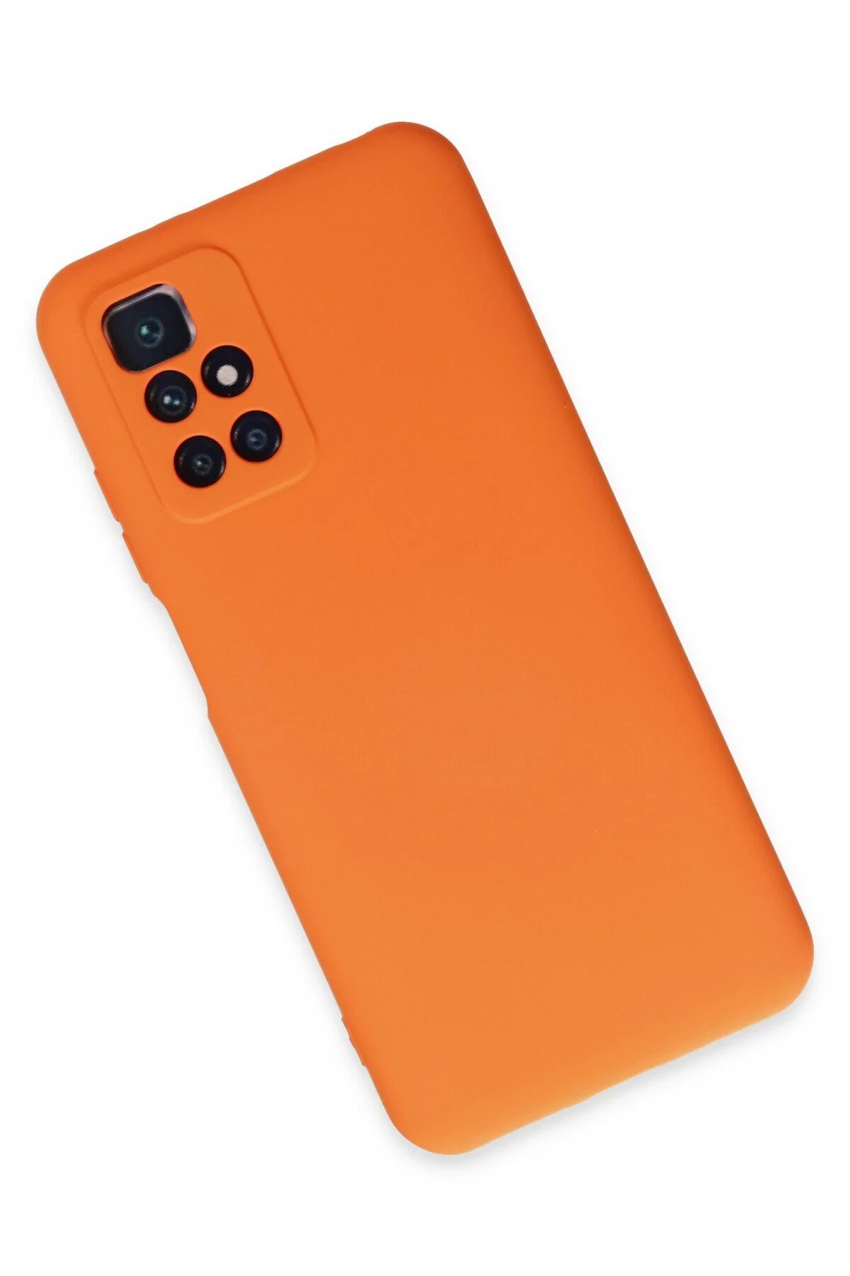 Newface Xiaomi Redmi 10 2022 Kılıf Nano içi Kadife Silikon - Turuncu