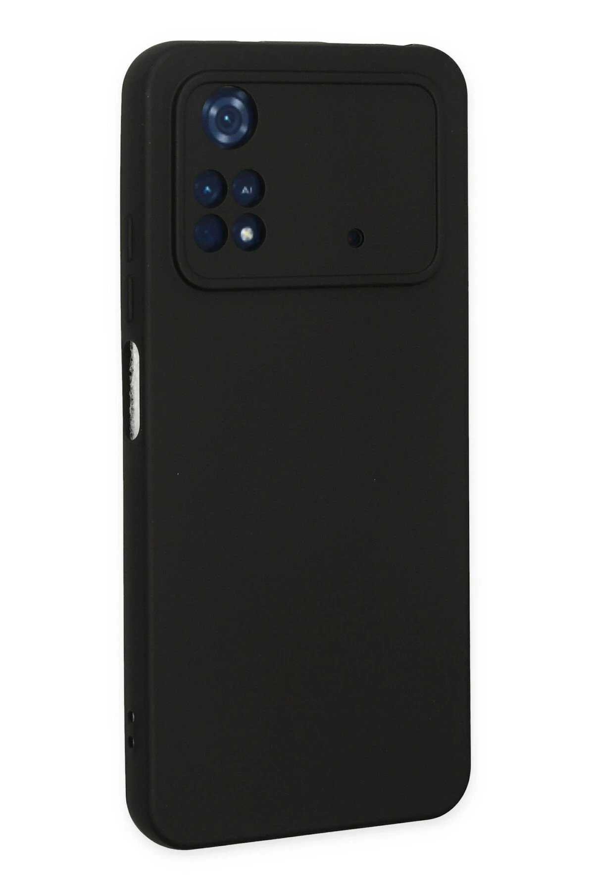 Newface Xiaomi Poco M4 Pro 4G Kılıf Nano içi Kadife Silikon - Siyah