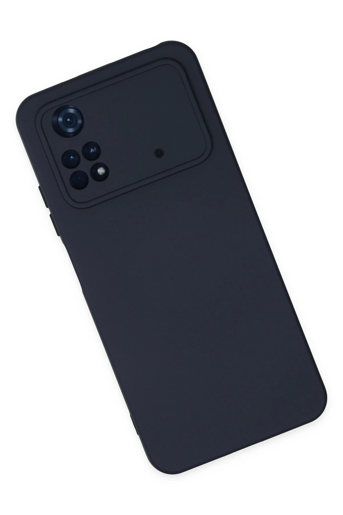 Newface Xiaomi Poco M4 Pro 4G Kılıf Nano içi Kadife Silikon - Lacivert