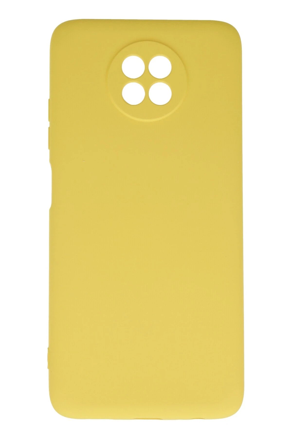 Newface Xiaomi Redmi Note 9 5G Kılıf Nano içi Kadife Silikon - Sarı