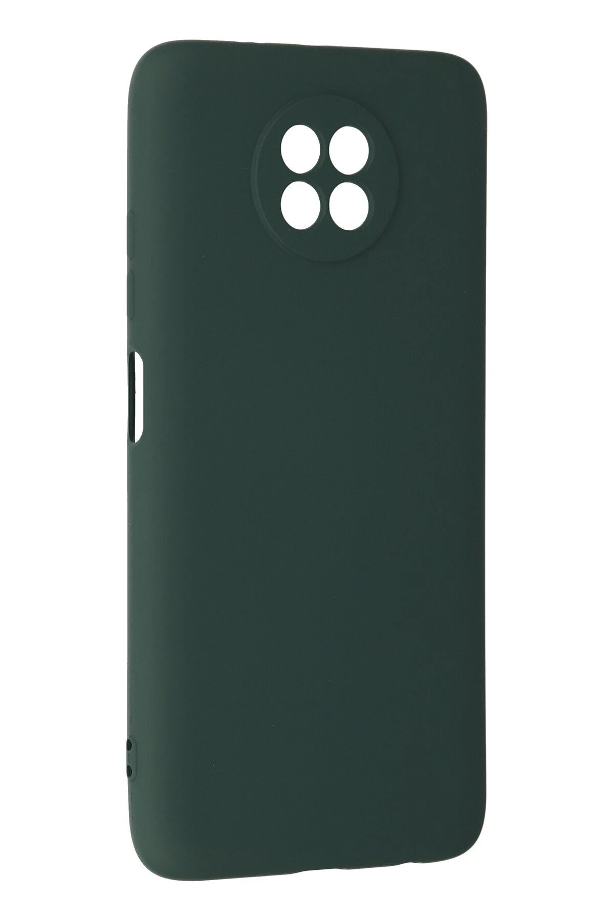 Newface Xiaomi Redmi Note 9 5G Kılıf Nano içi Kadife Silikon - Koyu Yeşil