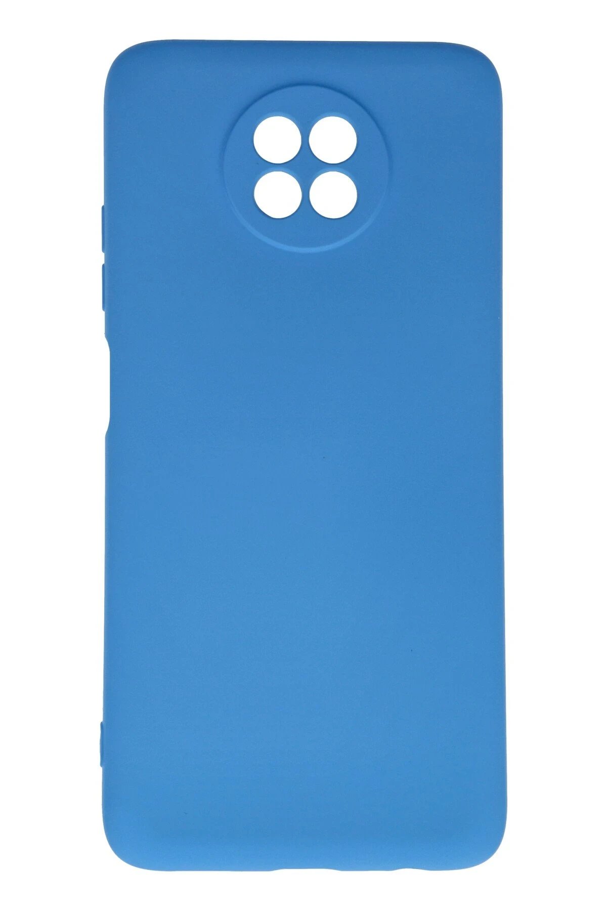 Newface Xiaomi Redmi Note 9 5G Kılıf Nano içi Kadife Silikon - Mavi