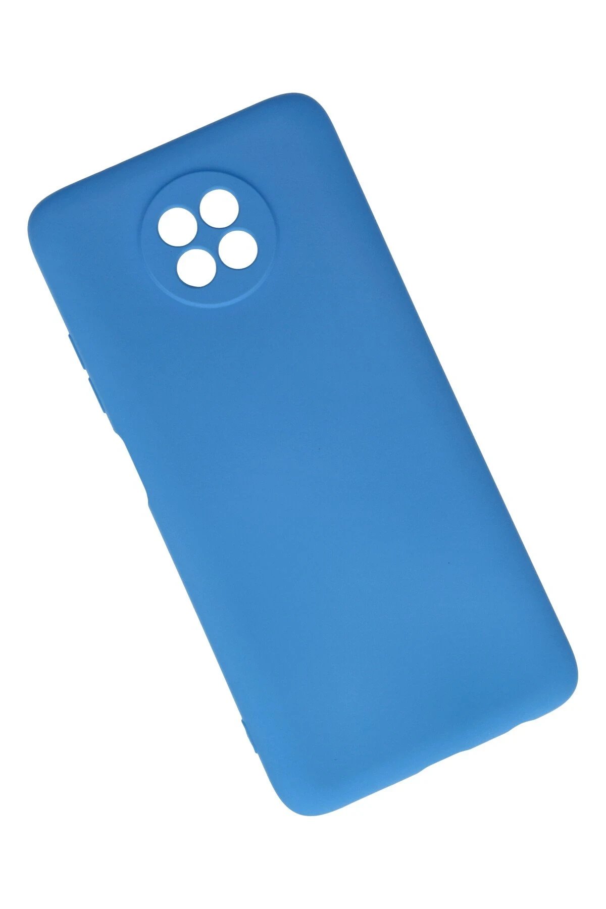 Newface Xiaomi Redmi Note 9 5G Kılıf Nano içi Kadife Silikon - Mavi