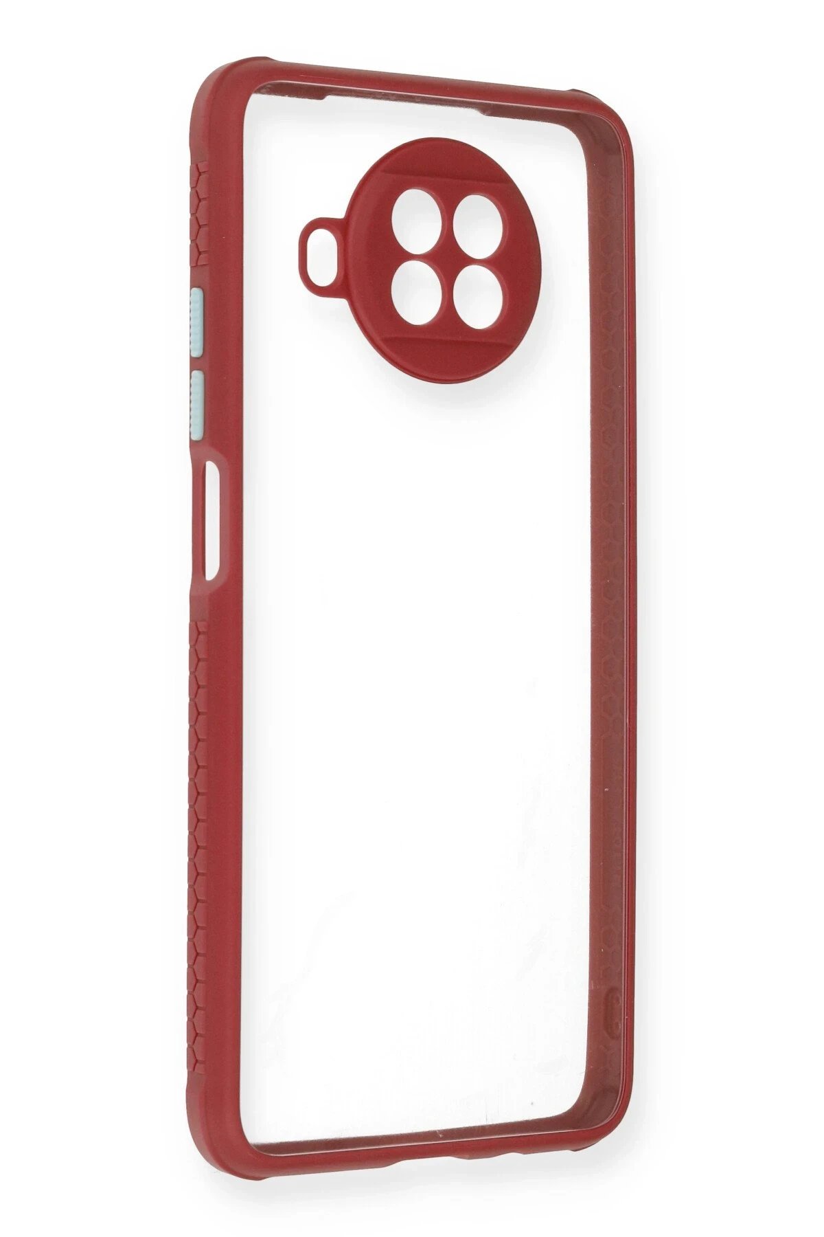 Newface Xiaomi Redmi Note 9 Pro 5G Kılıf Miami Şeffaf Silikon - Fuşya