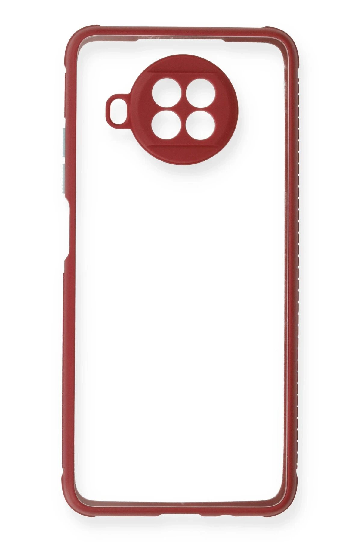 Newface Xiaomi Redmi Note 9 Pro 5G Kılıf Miami Şeffaf Silikon - Fuşya