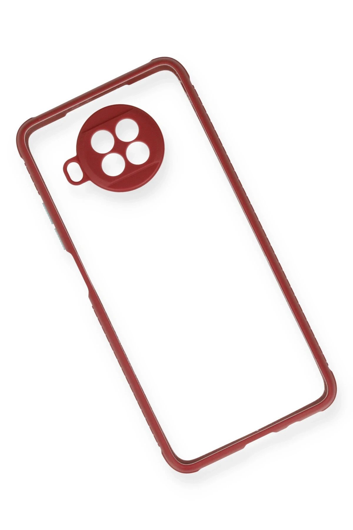 Newface Xiaomi Redmi Note 9 Pro 5G Kılıf Miami Şeffaf Silikon - Fuşya